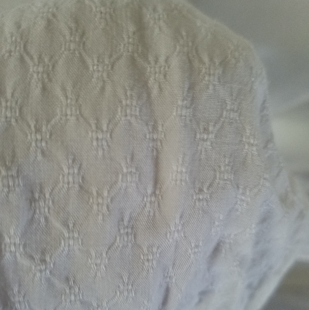 Banana Republic Tie Neck White Button Down Shirt - Picture 6 of 7